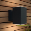 123led Solar wandlamp | Oxford | Up & Down | 3000K | IP54 | Zwart  LDR08532 - 1