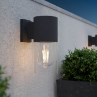 123led Solar wandlamp | Salcombe | 3000K | IP54 | Zwart  LDR08539