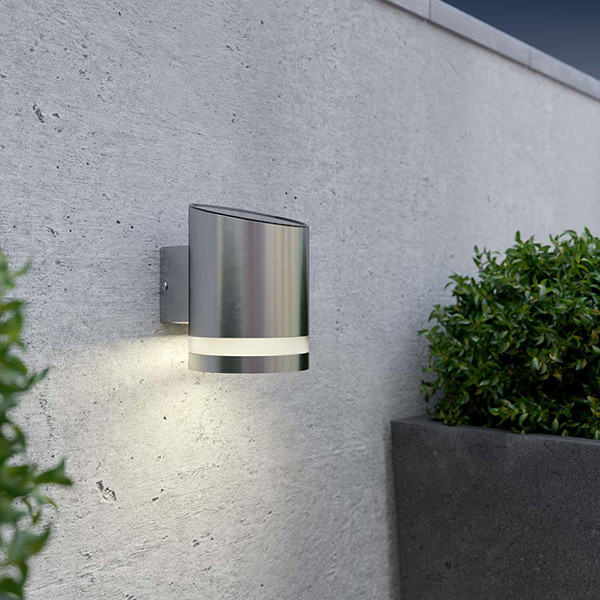 123led Solar wandlamp | Truro | 3000K | 40 lumen | RVS  LDR09016 - 1