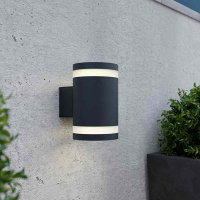 123led Solar wandlamp | Up & Down | Mayfair | 3000K | 60 lumen | Antraciet  LDR09073