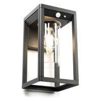 Solar wandlamp met beweging & schemersensor | Kensington | 3000K | IP54 | Zwart LDR08542