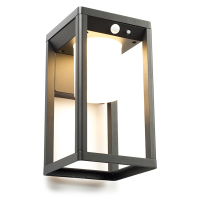 Solar wandlamp met beweging & schemersensor | Kingsbridge | 3000K | IP54 | Zwart LDR08540