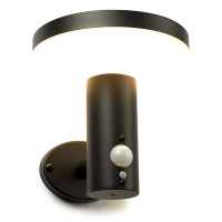 Solar wandlamp met beweging & schemersensor | Notting Hill | 3000K | IP54 | Zwart LDR08544