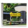 Solar wandlamp met beweging & schemersensor | Notting Hill | 3000K | IP54 | Zwart LDR08544 - 5