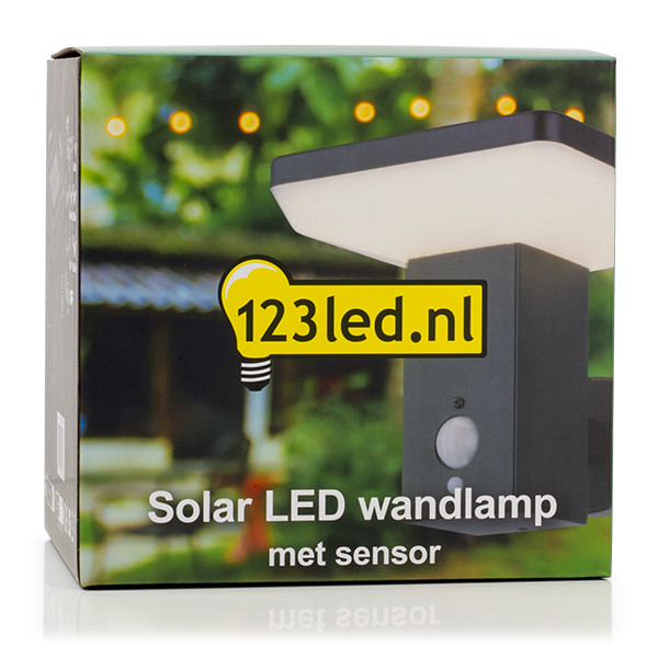 Solar wandlamp met beweging & schemersensor | Primrose Hill | 3000K | IP54 | Zwart LDR08545 - 5