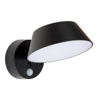 Solar wandlamp met sensor | 4000K | IP54 | Zwart LDR06844