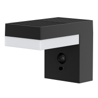 Solar wandlamp met sensor | Bologna | 3000K | IP44 | Zwart LDR08732