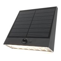 123led Solar wandlamp met sensor | Grafton | 1000 lumen | Antraciet  LDR09423