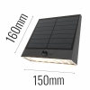 123led Solar wandlamp met sensor | Grafton | 1000 lumen | Antraciet  LDR09423 - 3