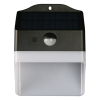 123led Solar wandlamp met sensor | Kobe | 3000K | IP65 | Zwart | 2W  LDR08579 - 2