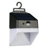 123led Solar wandlamp met sensor | Kobe | 3000K | IP65 | Zwart | 2W  LDR08579 - 3