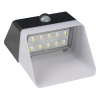 123led Solar wandlamp met sensor | Kobe | 3000K | IP65 | Zwart | 2W  LDR08579 - 4
