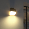 123led Solar wandlamp met sensor | Kobe | 3000K | IP65 | Zwart | 2W  LDR08579 - 6