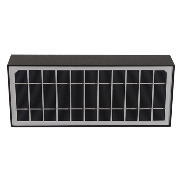 123led Solar wandlamp met sensor | Nagoya | 3000K | IP65 | Zwart | 6W  LDR08572 - 4