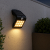 123led Solar wandlamp met sensor | Osaka | 3000K | IP65 | Zwart | 1.5W  LDR08574 - 1