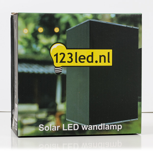 123led Solar wandlamp met sensor | Oxford | Up & Down | 3000K | IP54 | Zwart  LDR08533 - 5