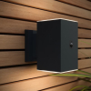 123led Solar wandlamp met sensor | Oxford | Up & Down | 3000K | IP54 | Zwart  LDR08533 - 1