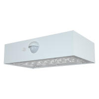123led Solar wandlamp met sensor | Saporro | 3000K | IP65 | Wit | 3W  LDR08569