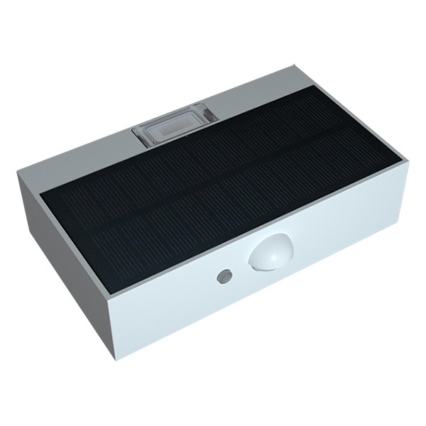 123led Solar wandlamp met sensor | Saporro | 3000K | IP65 | Wit | 3W  LDR08569 - 3