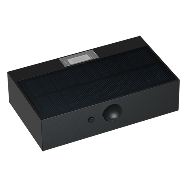 123led Solar wandlamp met sensor | Saporro | 3000K | IP65 | Zwart | 3W  LDR08570 - 3
