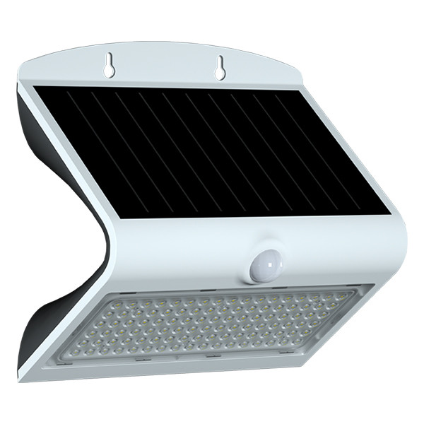 123led Solar wandlamp met sensor | Tokyo | 3000K | IP65 | Wit | 8W  LDR08577 - 1
