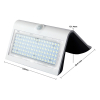 123led Solar wandlamp met sensor | Tokyo | 3000K | IP65 | Wit | 8W  LDR08577 - 5
