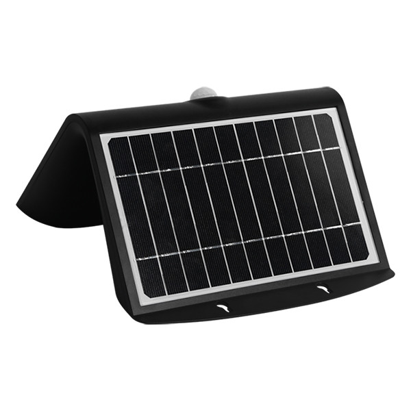 123led Solar wandlamp met sensor | Tokyo | 3000K | IP65 |  Zwart | 8W  LDR08578 - 4