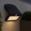 123led Solar wandlamp met sensor | Tokyo | 3000K | IP65 |  Zwart | 8W  LDR08578 - 1
