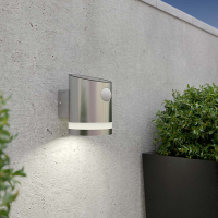 123led Solar wandlamp met sensor | Truro | 3000K | 80 lumen | RVS  LDR09056