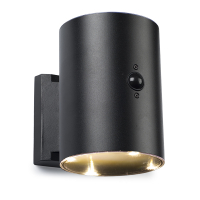 123led Solar wandlamp met sensor | Up & Down | Grantham | 3000K | IP54 | Zwart  LDR08531