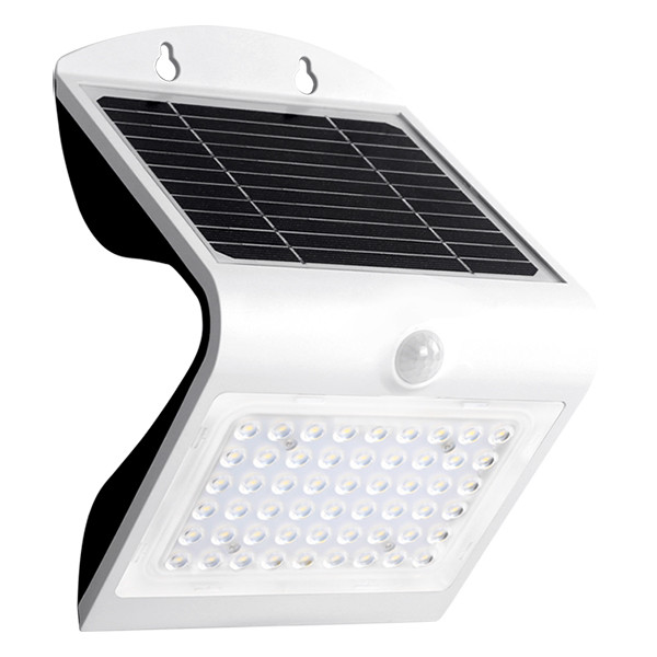 123led Solar wandlamp met sensor | Yokohama | 3000K | IP65 | Wit | 4W  LDR08575 - 1