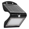 123led Solar wandlamp met sensor | Yoktohama | 3000K | IP65 | Zwart | 4W  LDR08576 - 1
