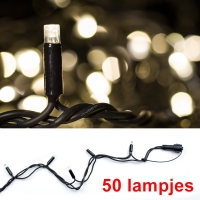 Startset koppelbare led kerstverlichting 50 lampjes warm wit (230V) LKO00021