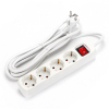 123led Stekkerdoos 4-voudig met schakelaar | 1.5 meter | Wit  LDR06446