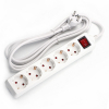 123led Stekkerdoos 5-voudig met schakelaar | 1.5 meter | Wit  LDR06450