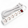 123led Stekkerdoos 5-voudig met schakelaar | 3 meter | Wit  LDR06451