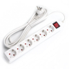 123led Stekkerdoos 6-voudig met schakelaar | 3 meter | Wit  LDR06453
