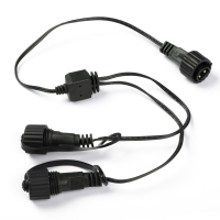 123led T-splitter 50 cm met eindconnector voor koppelbare kerstverlichting  LKO00414