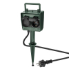 Tuincontactdoos 4-voudig op spies | 2 meter