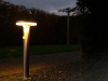 123led Tuinlantaarn solar met sensor | Porto | RVS | 2700K | 6W  LDR01386 - 2