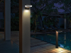 123led Tuinlantaarn solar met sensor | Zwart | 2700K | 6W  LDR01335 - 2