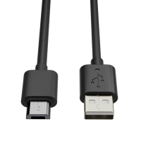 123led USB-A naar Micro USB-kabel | 1.8 meter | USB 2.0 | Zwart  302313