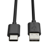 123led USB-A naar USB-C kabel | 0.5 meter | USB 2.0 | Zwart  302314 - 1
