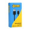 123led USB-A naar USB-C kabel | 0.5 meter | USB 2.0 | Zwart  302314 - 2