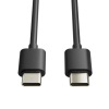 123led USB-C naar USB-C kabel | 0.5 meter | USB 2.0 | Zwart  302318 - 1