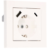 123led USB stopcontact | 1x USB-A, 1x USB-C | 55 x 55 mm | Wit  LDR06776 - 1