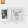 USB stopcontact | 2x USB-C | 55 x 55 mm | Wit LDR09454 USB stopcontact | 2x USB-C | 55 x 55 mm | Wit LDR09454 - 5