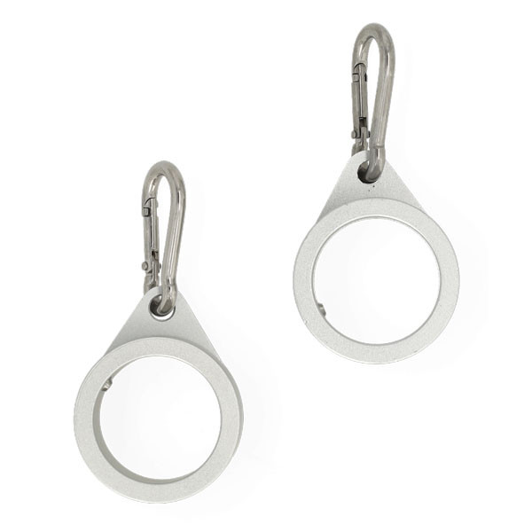 Vlaggenmast ring | Vlagcorrector | 360° | Aluminium | Zilver | 2 stuks LDR07341 - 2