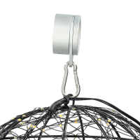 Vlaggenmast ring | Vlagcorrector | 360° | Aluminium | Zilver LDR07340