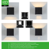 123led Wandlamp buiten | IP65 | Zwart LDR06835 - 4